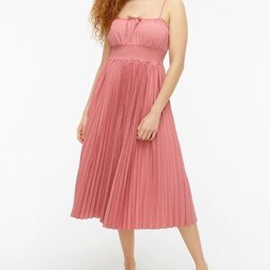 J. Crew Sundress Pleated Skirt Adjustable Straps Size 8